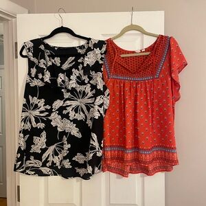 Gap & Banana Republic XL blouses, bundle of two tops! 💕🤍
